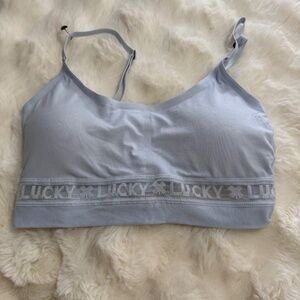 preowned, Lucky brand light blue bralette, size  Small